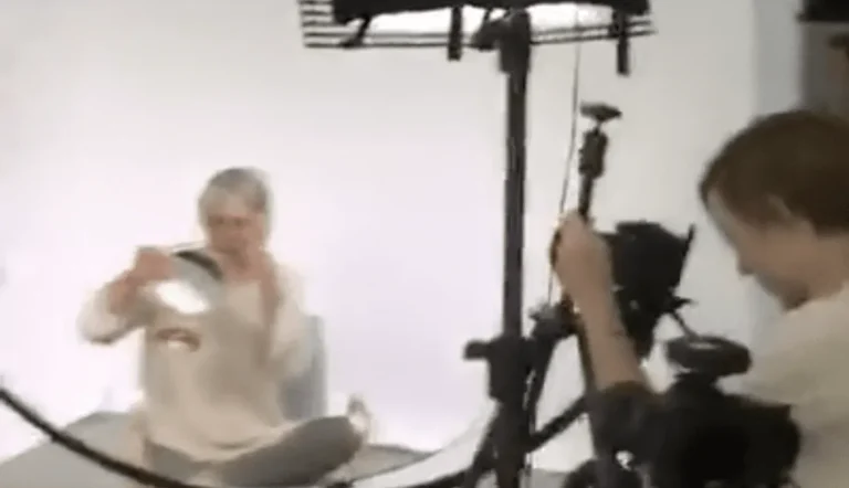 video shoot in a studio