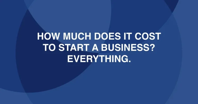 How much does it cost to start a business