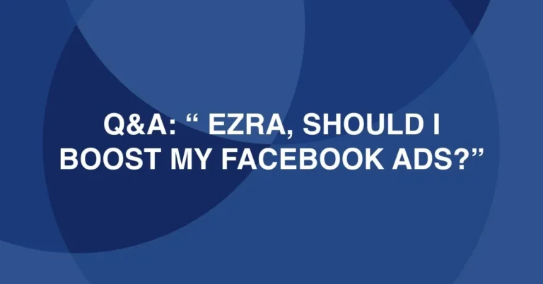Q and A with Ezra