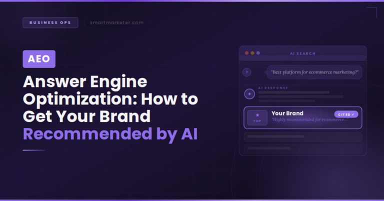 AEO: How to get your brand recommended by AI, with AI search and response interface.